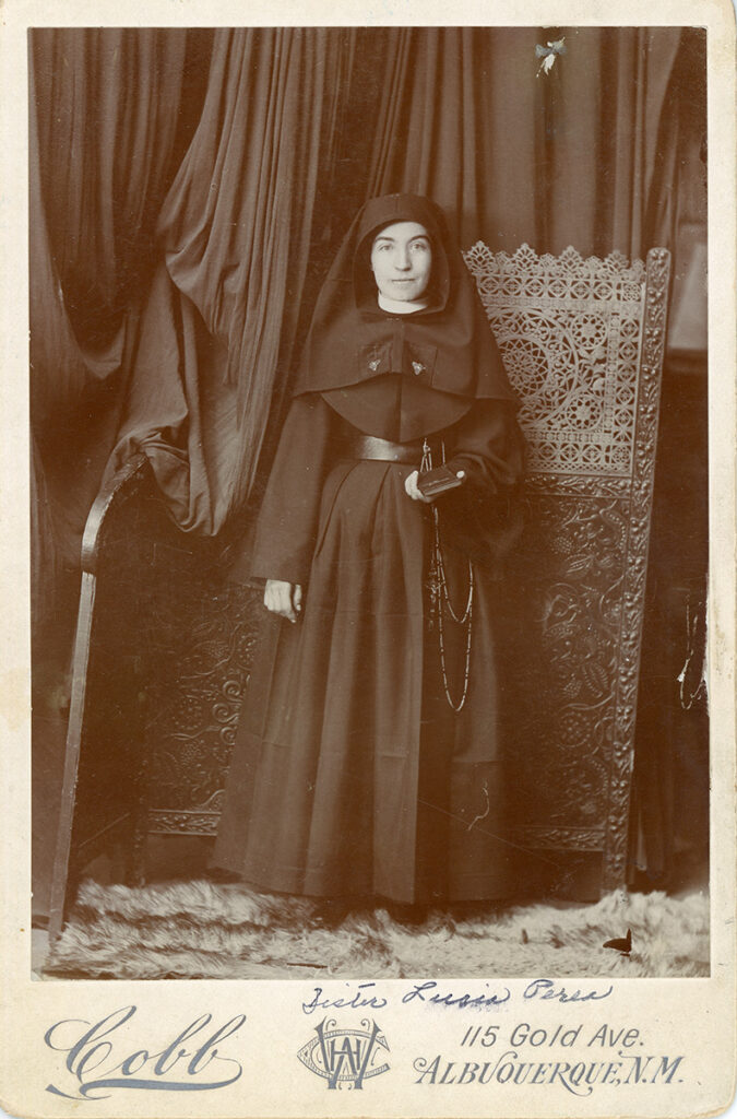 Sr. Lucia Perea as a young Sister of Loretto