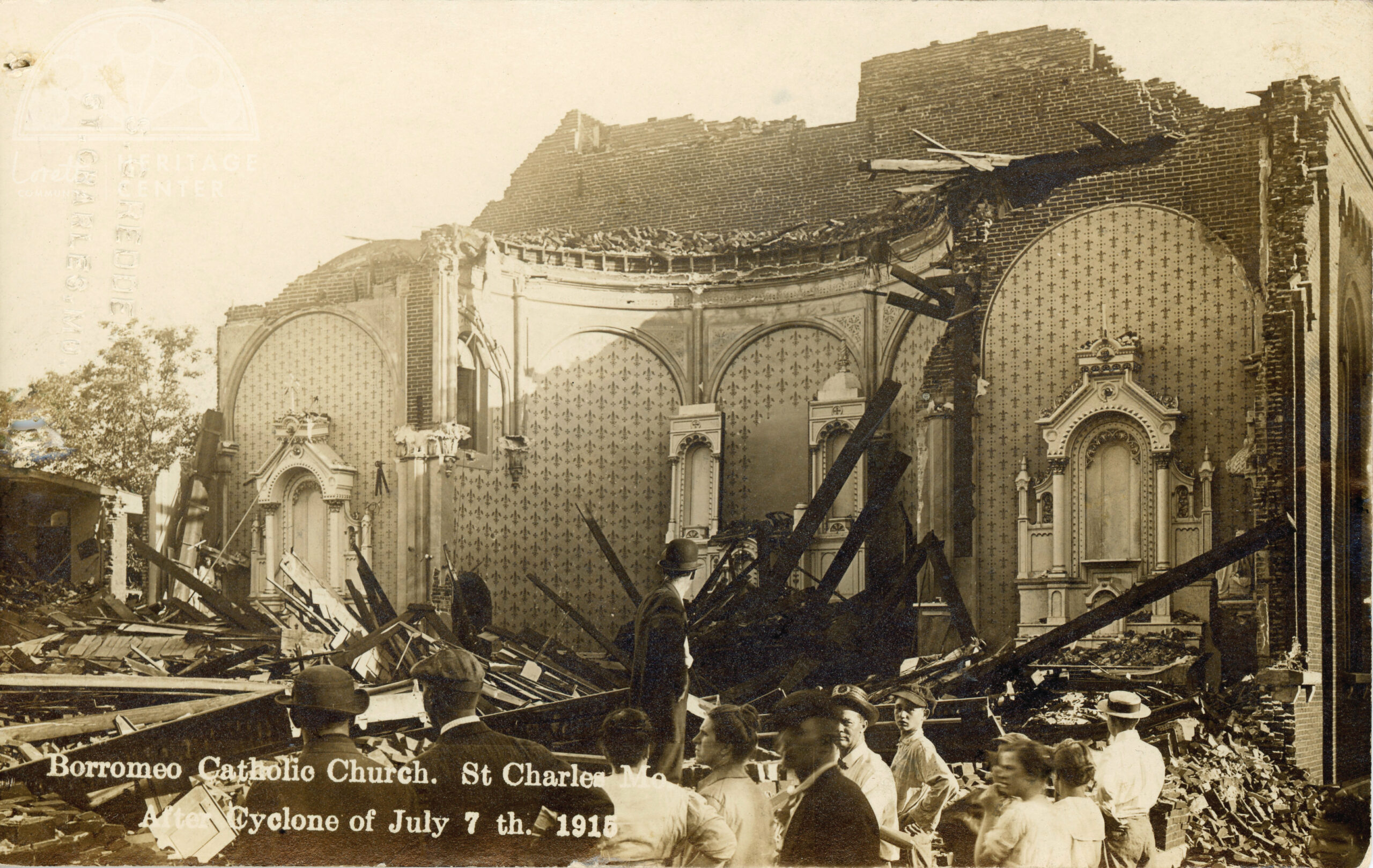 Borromeo Catholic Church, St. Charles Mo Postcard