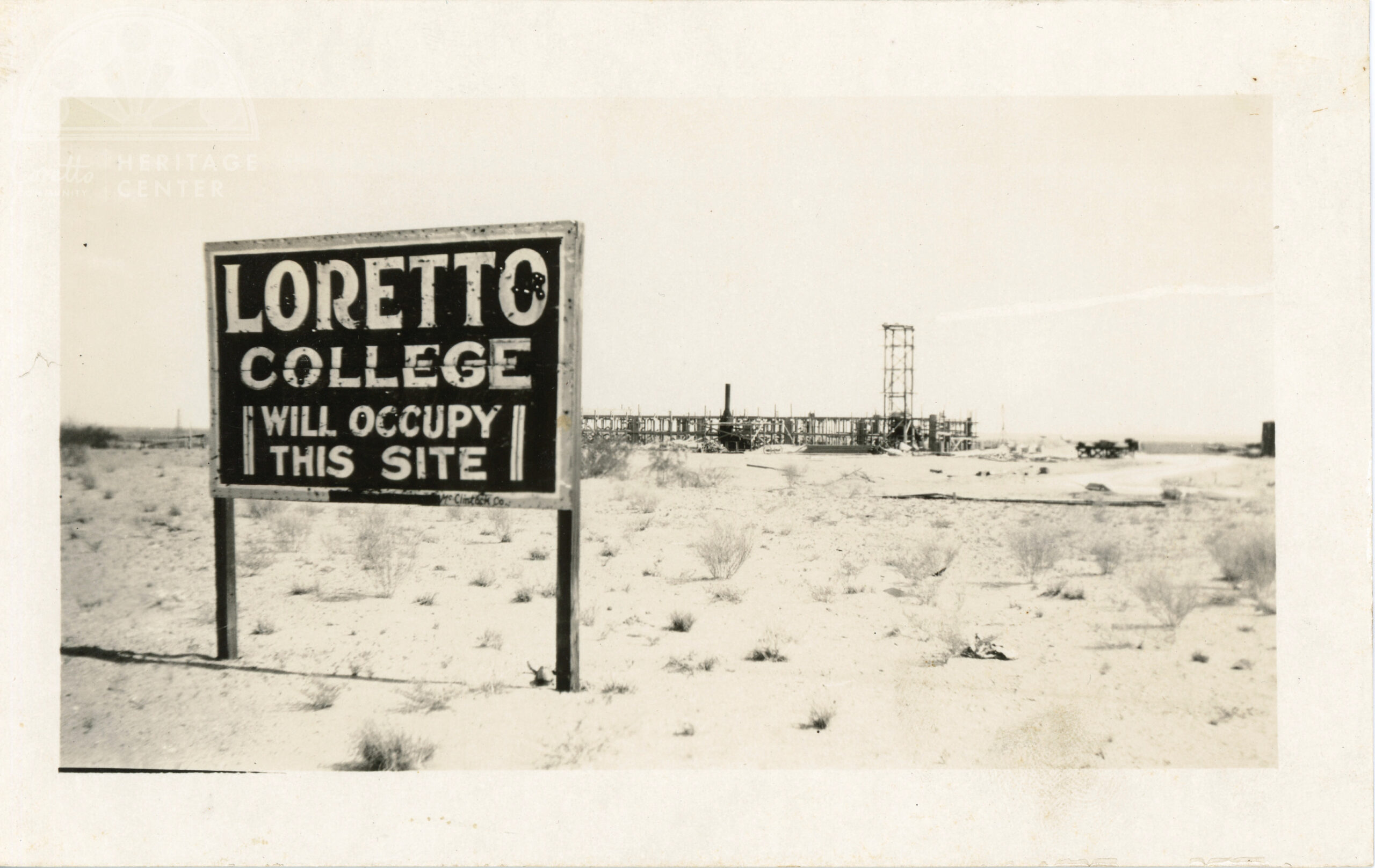 Loretto College Sign Postcard