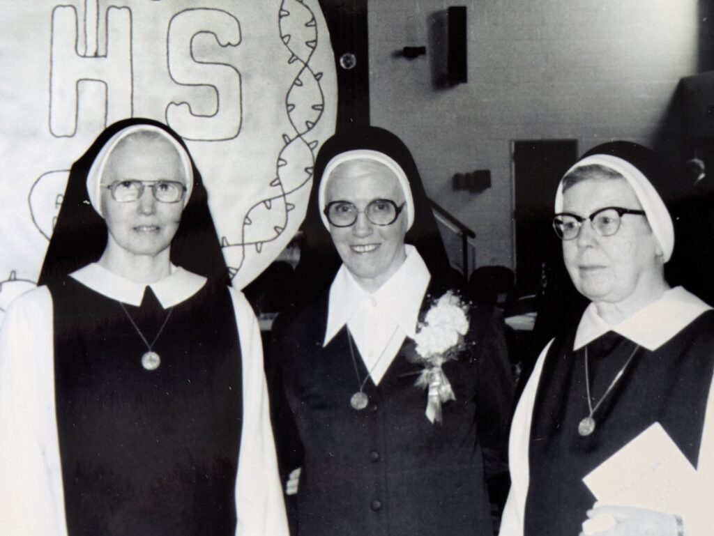 Sr. Gabriel O'Regan (left) and Sr. Raphael O'Connell (right),