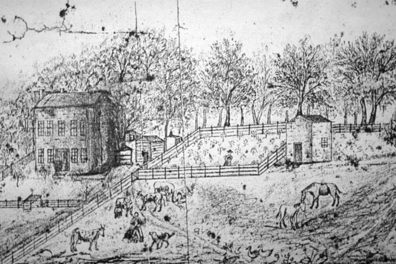 Villa drawing by Sister Odile Philbert
