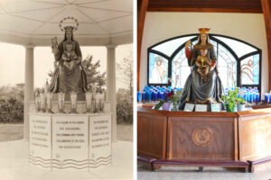 Queen of the Holy Rosary Shrine 1935 and Current