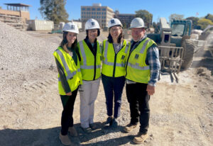 Construction site group photo