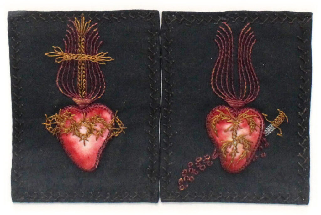 Embroidered Hearts